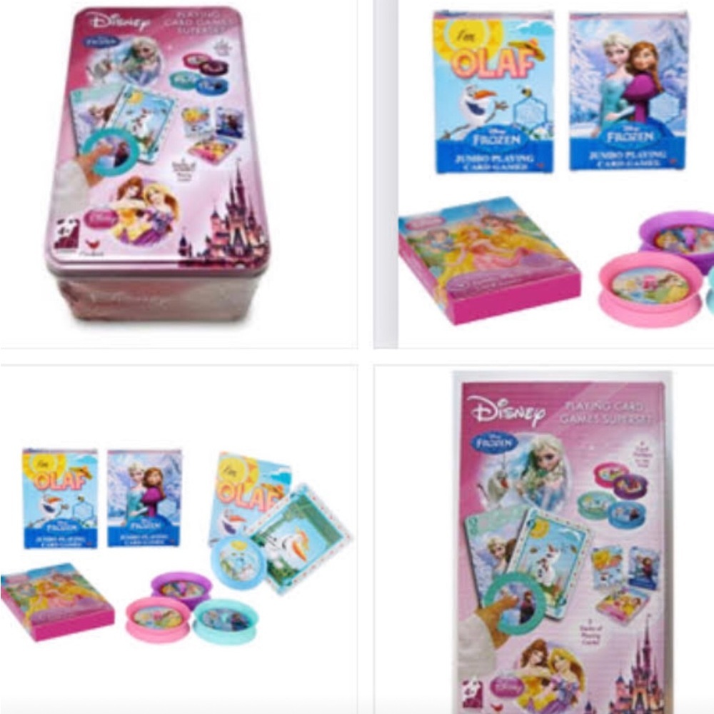 Disney‎ Frozen, Olaf & Princess Playing Card Games Superset in Collectible Tin